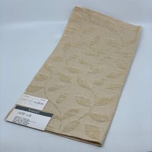Candice Olson Kravet Fabric Sample Loose Leaf Antique Cream Embossed Remnant